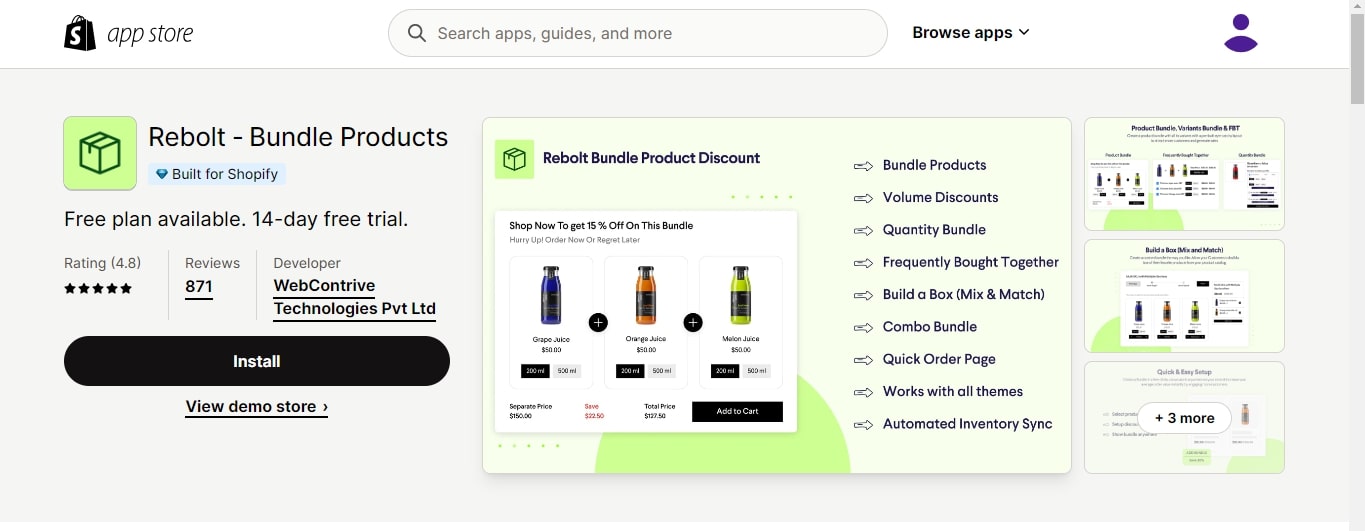 Rebolt Bundle Products