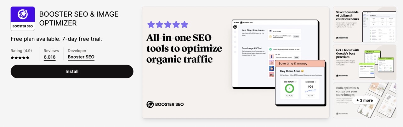 SEO Optimizer, a widely used app on the Shopify App Store