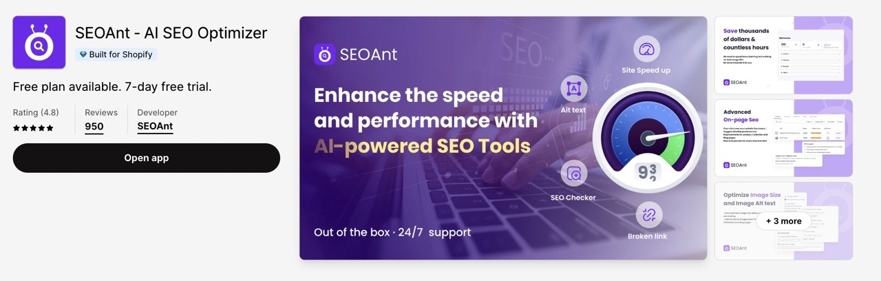 SEOAnt ‑ AI SEO Optimizer
