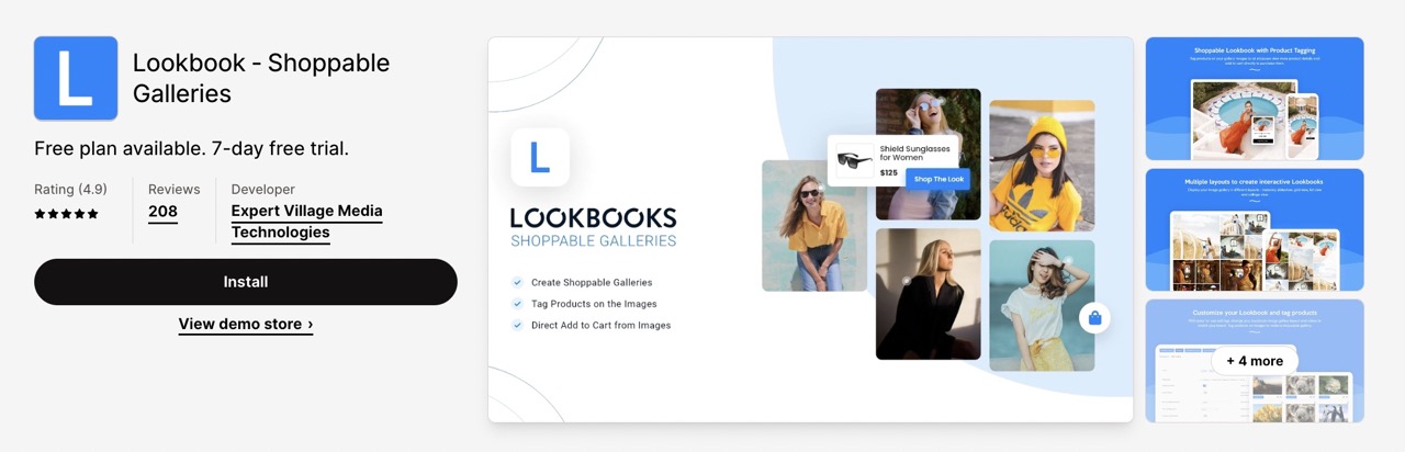 The Lookbook Image Gallery from Expert Village Media focuses on making your online store look great