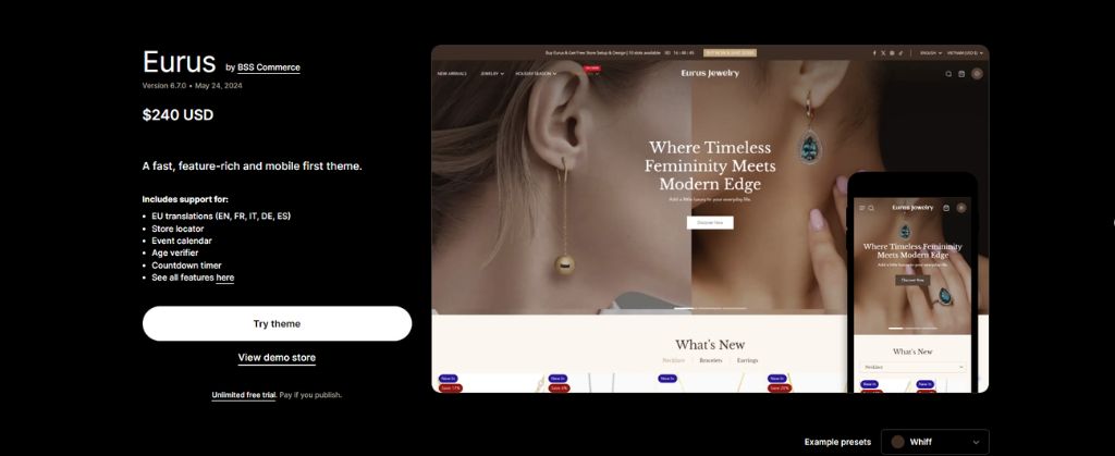 Best Shopify theme for custom products