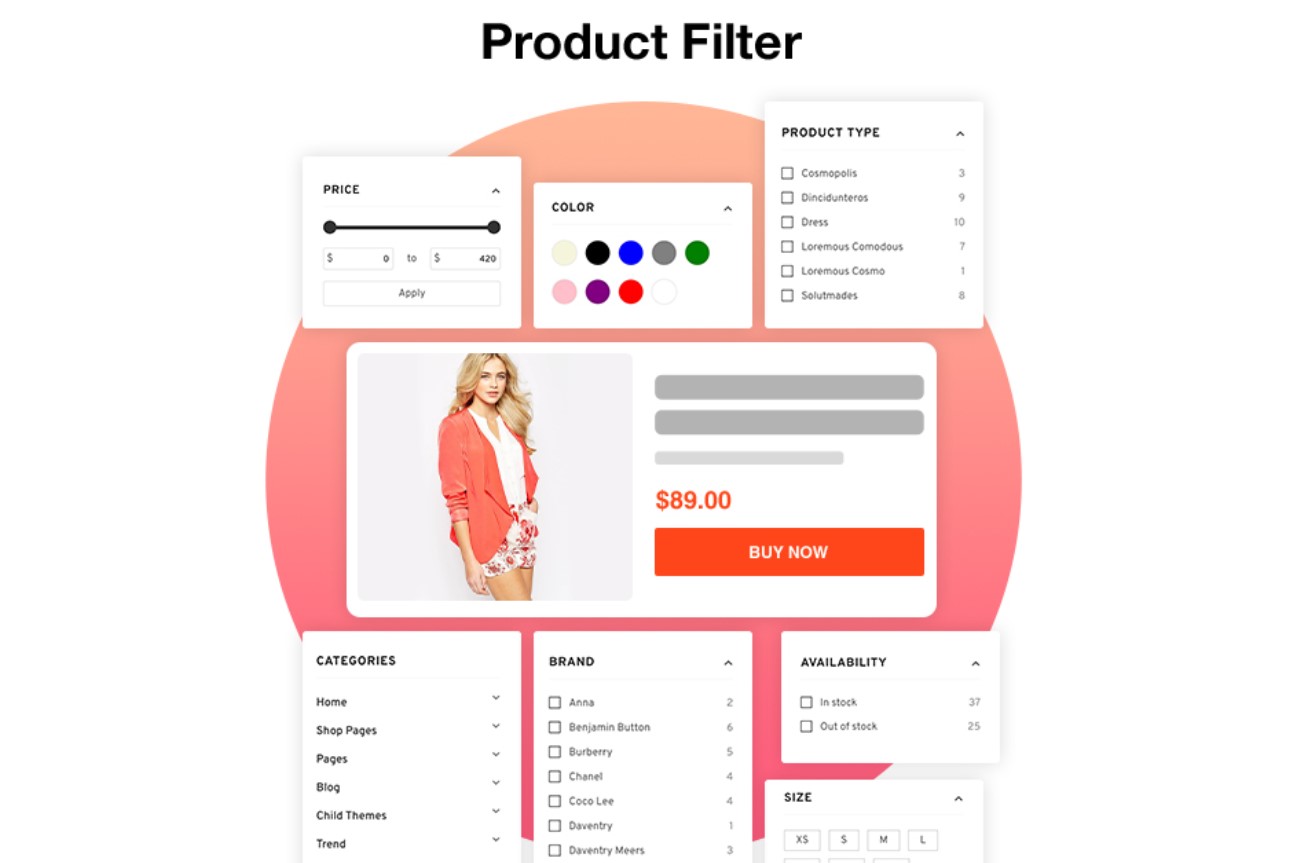 ella shopify theme - filter