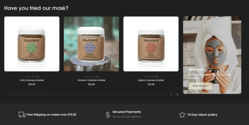 sample Shopify websites William's