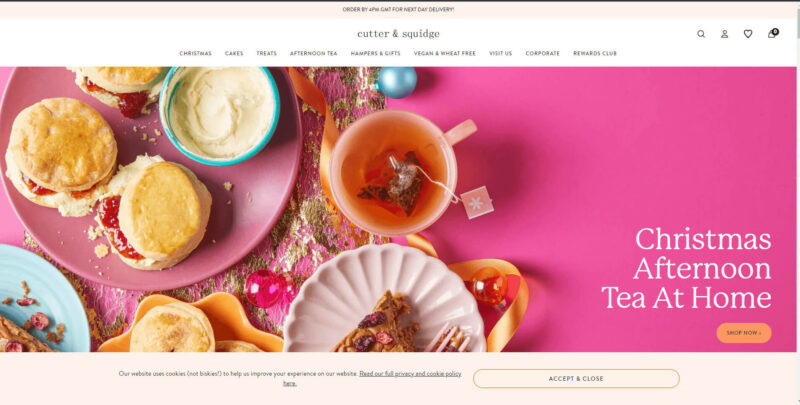 Shopify Web Examples for Food & Drink