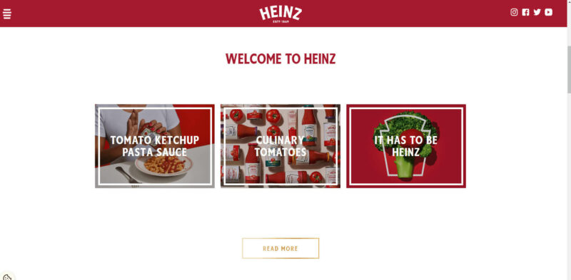 Heinz Shopify Website Examples