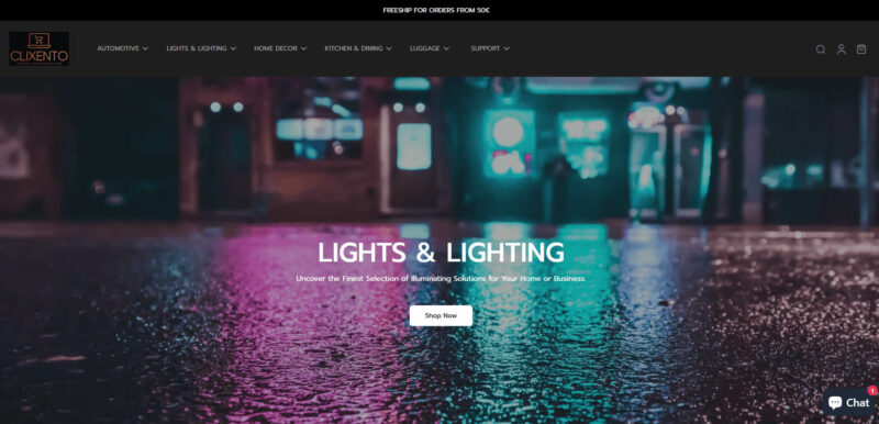 Sample Shopify Websites for Home & Decor - Clixento