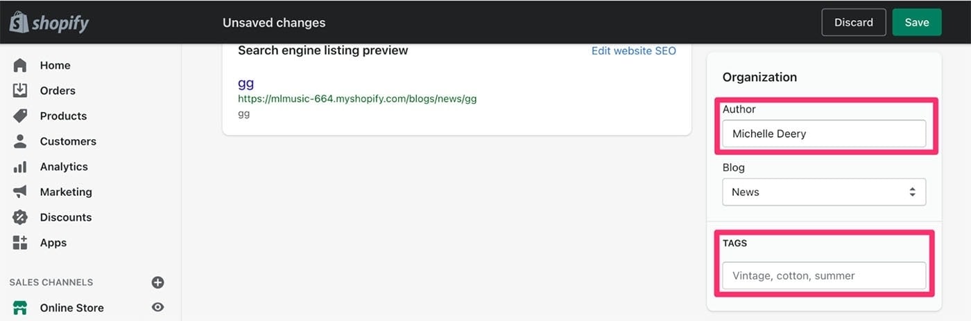 Shopify blog themes