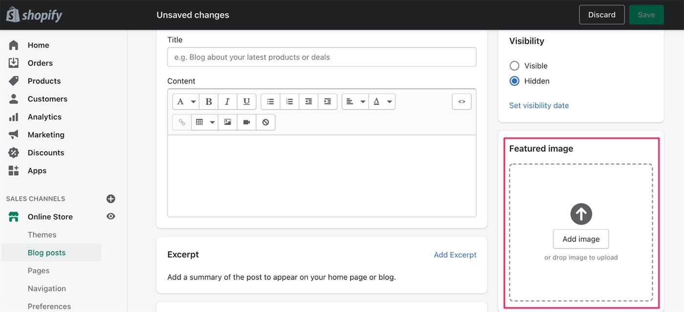 Shopify blog themes
