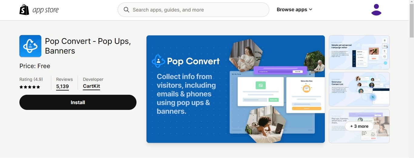 Pop Convert ‑ Pop Ups Banners