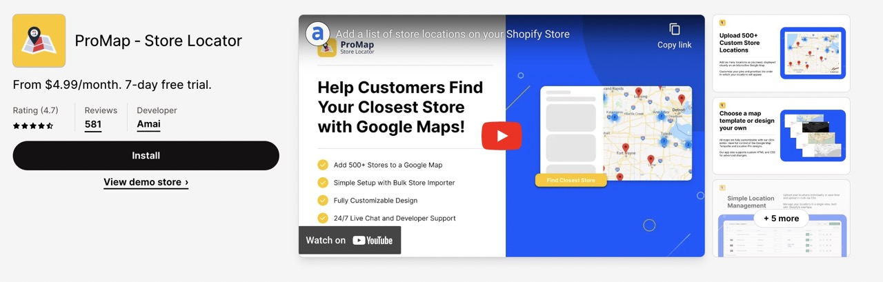 ProMap ‑ Store Locator