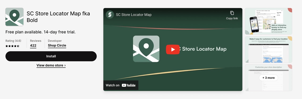 SC Store Locator Map fka Bold