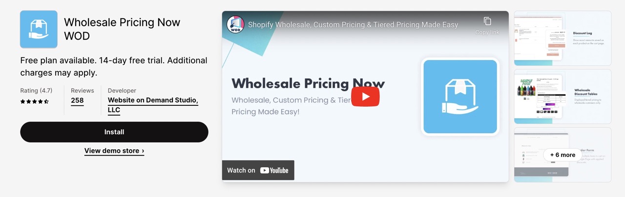Wholesale Pricing Now is the premier Shopify wholesale app for management