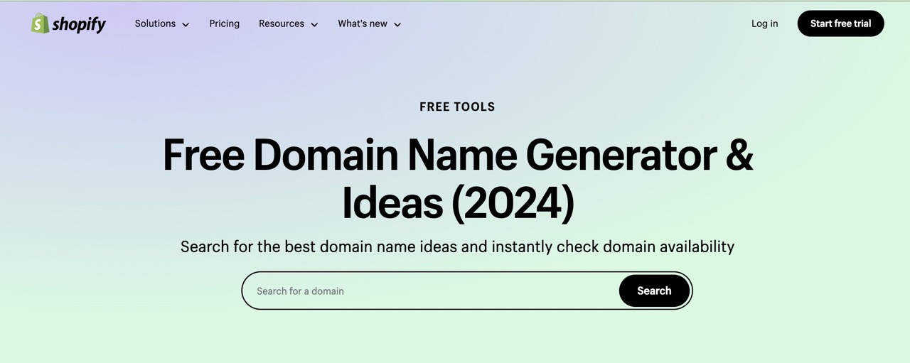 Use domain generators to generate ideas.
