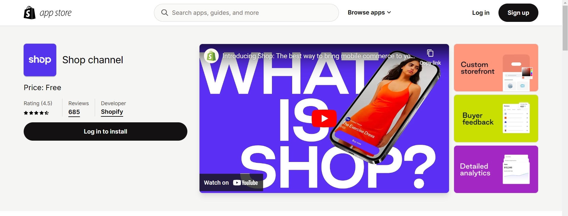 Shop channel