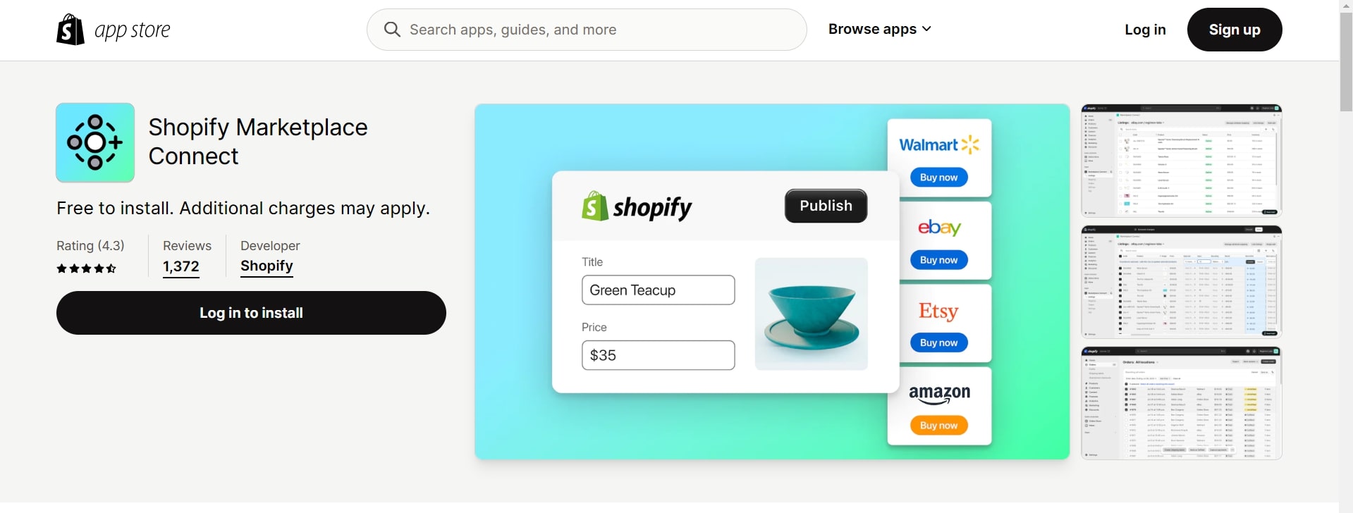 Shopify Marketplace Connect