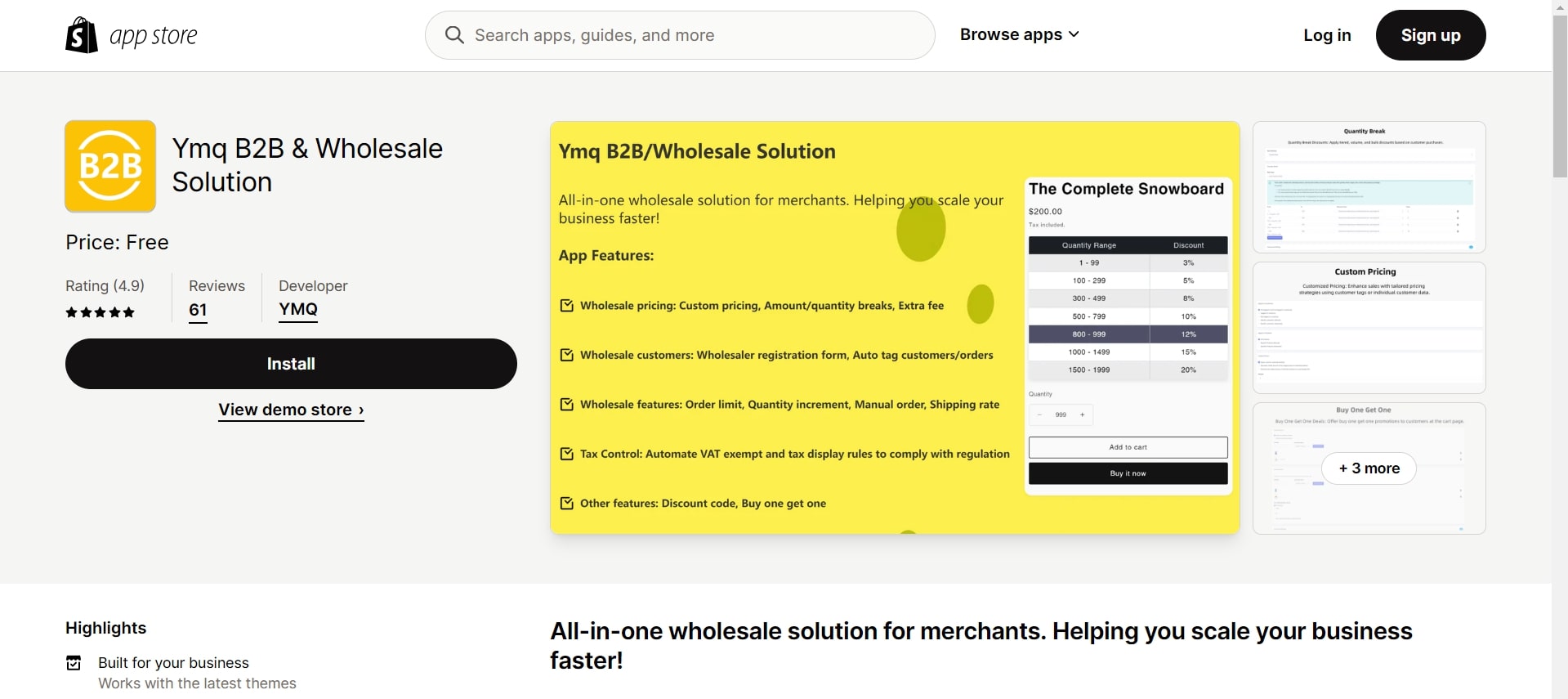 Ymq B2B and Wholesale Solution