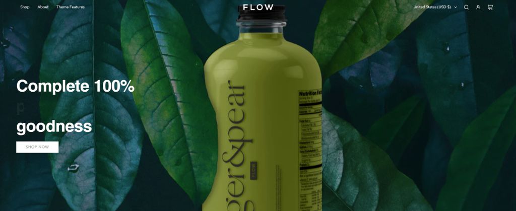 Flow Shopify theme - The best Shopify themes for one product