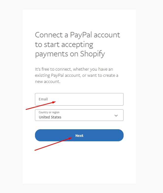 enter-paypal-account