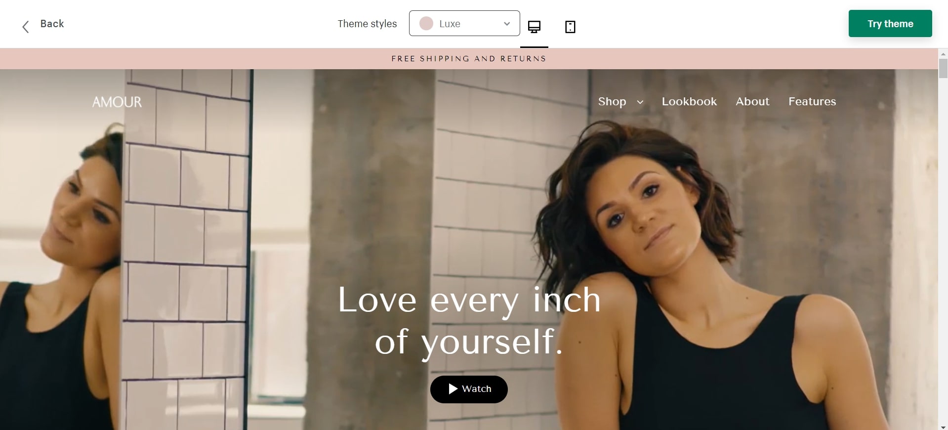 luxe Streamline Shopify theme