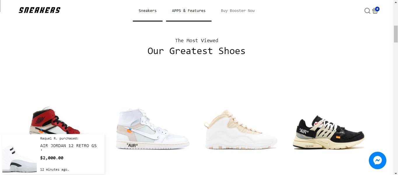 Shoe Store Preset
