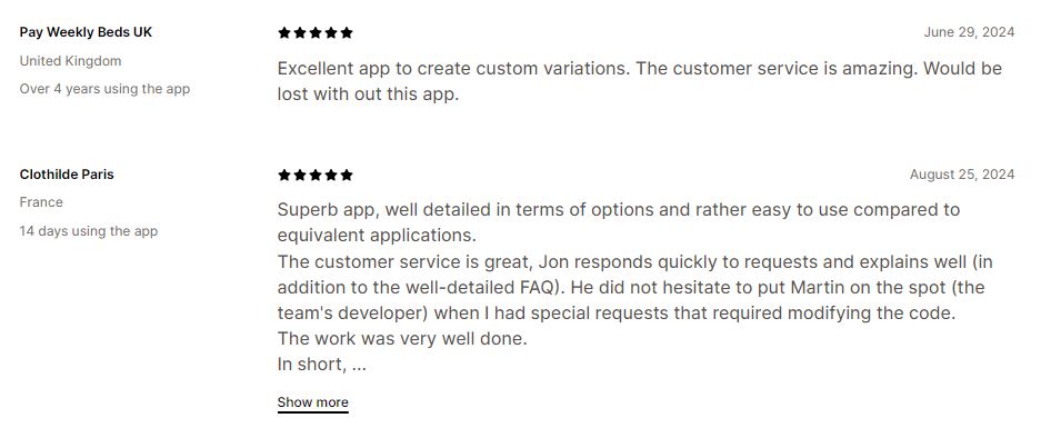 Top 10 Shopify Product Options App