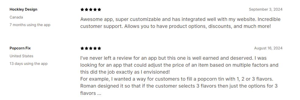 Top 10 Shopify Product Options App