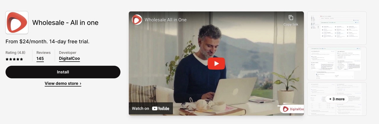 Wholesale - All in one secures its place among the Shopify wholesale apps.