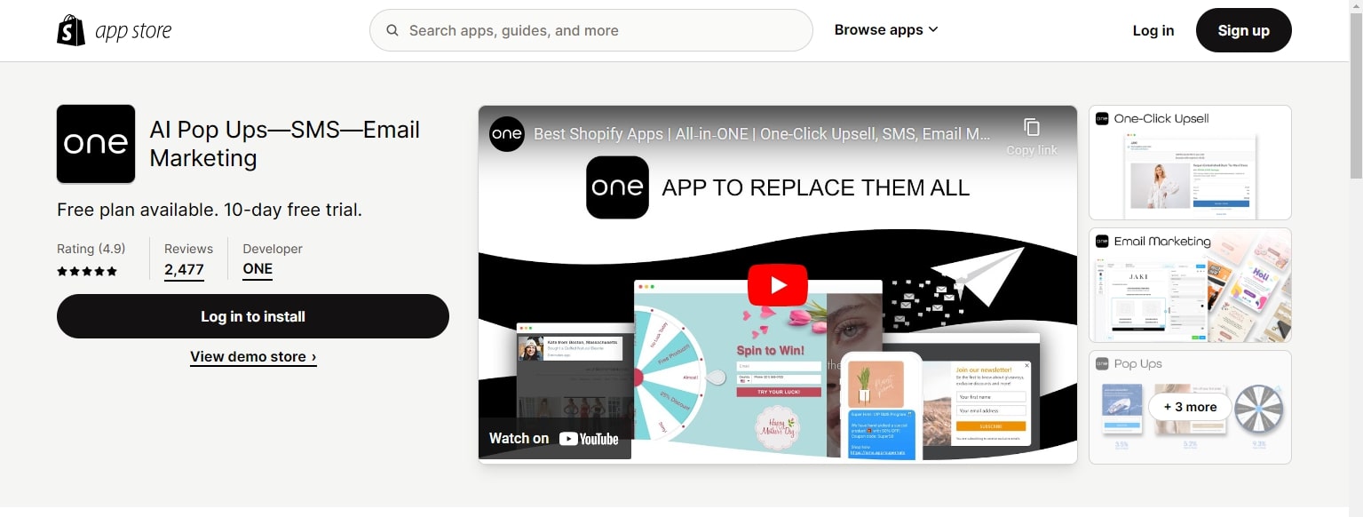 AI Pop Ups - SMS Email Marketing