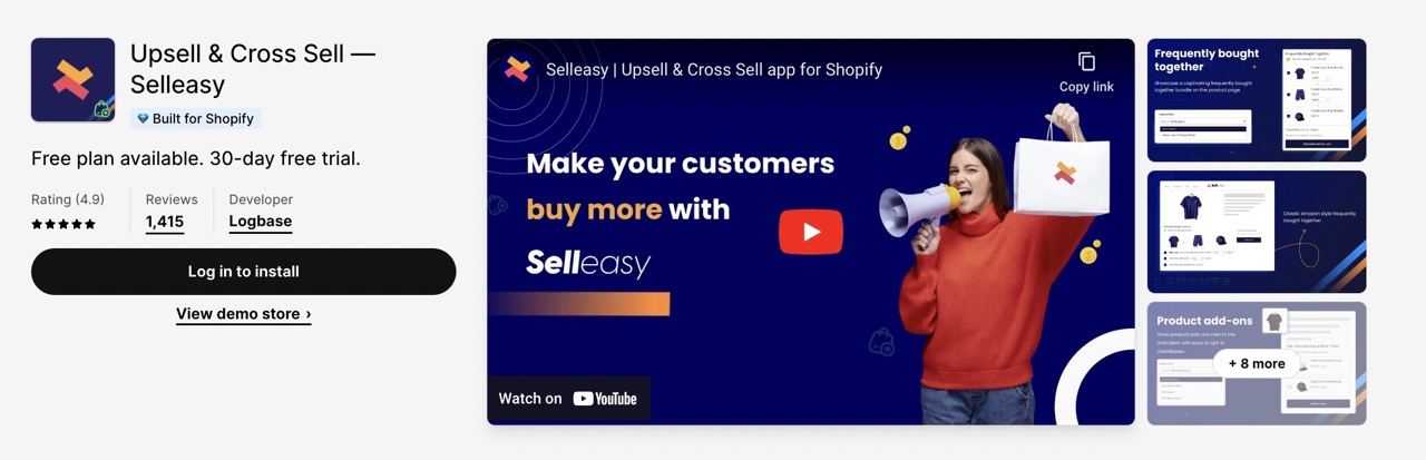 Upsell & Cross Sell — Selleasy