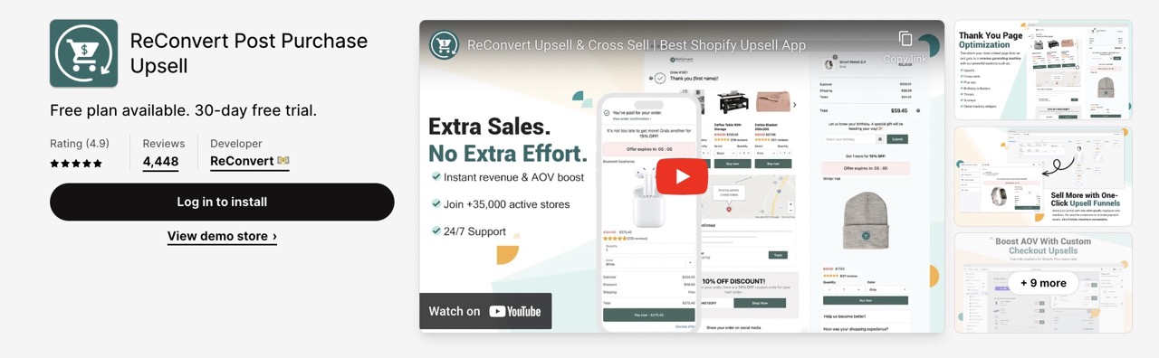 ReConvert Post Purchase Upsell