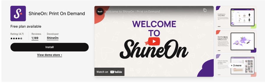 ShineOn: Print On Demand