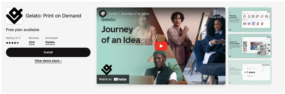 Gelato: Print on Demand