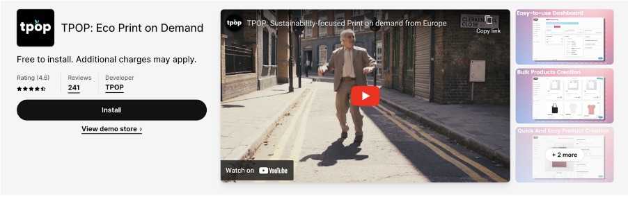 TPOP: Eco Print on Demand