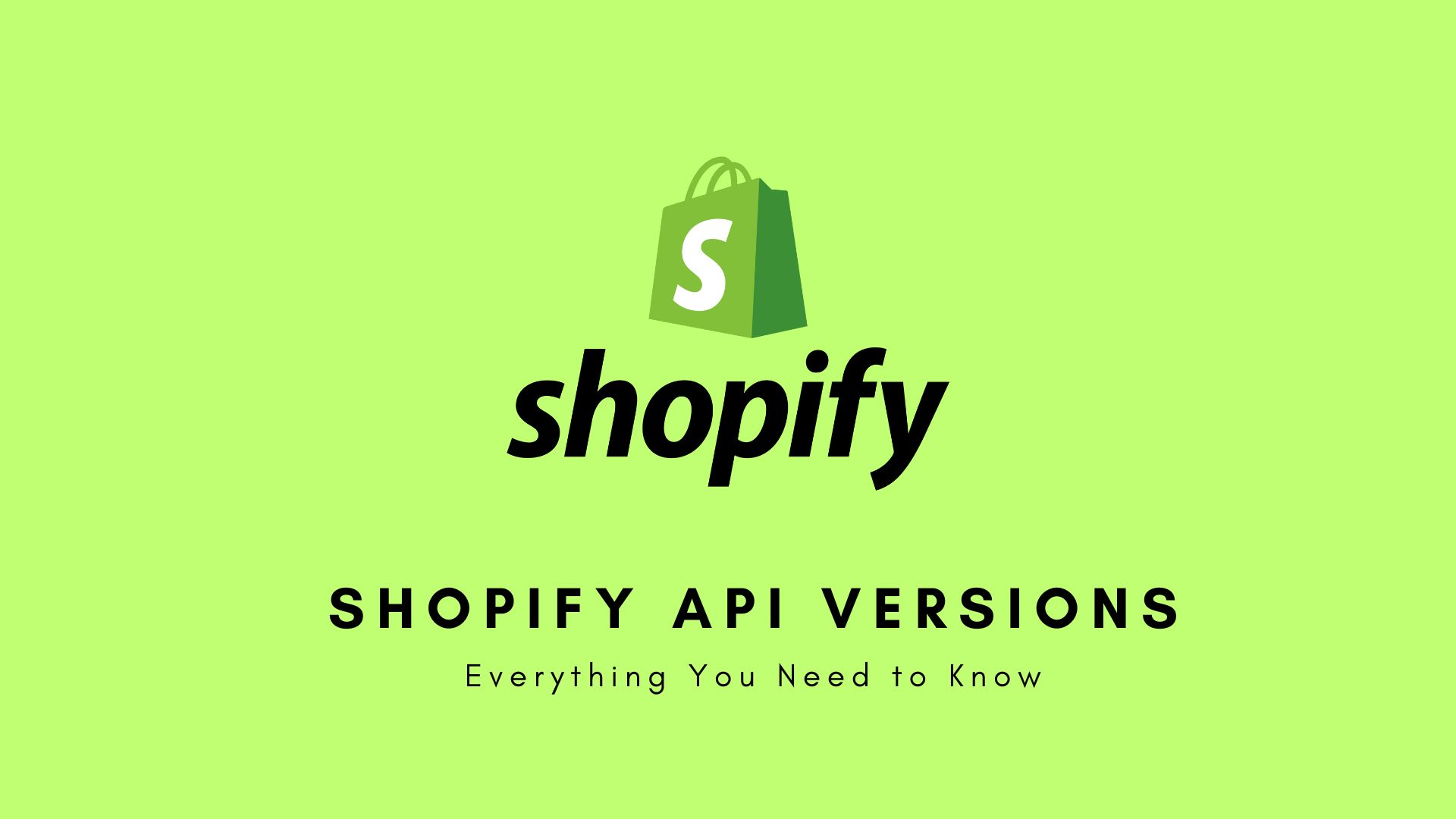 shopify api versions