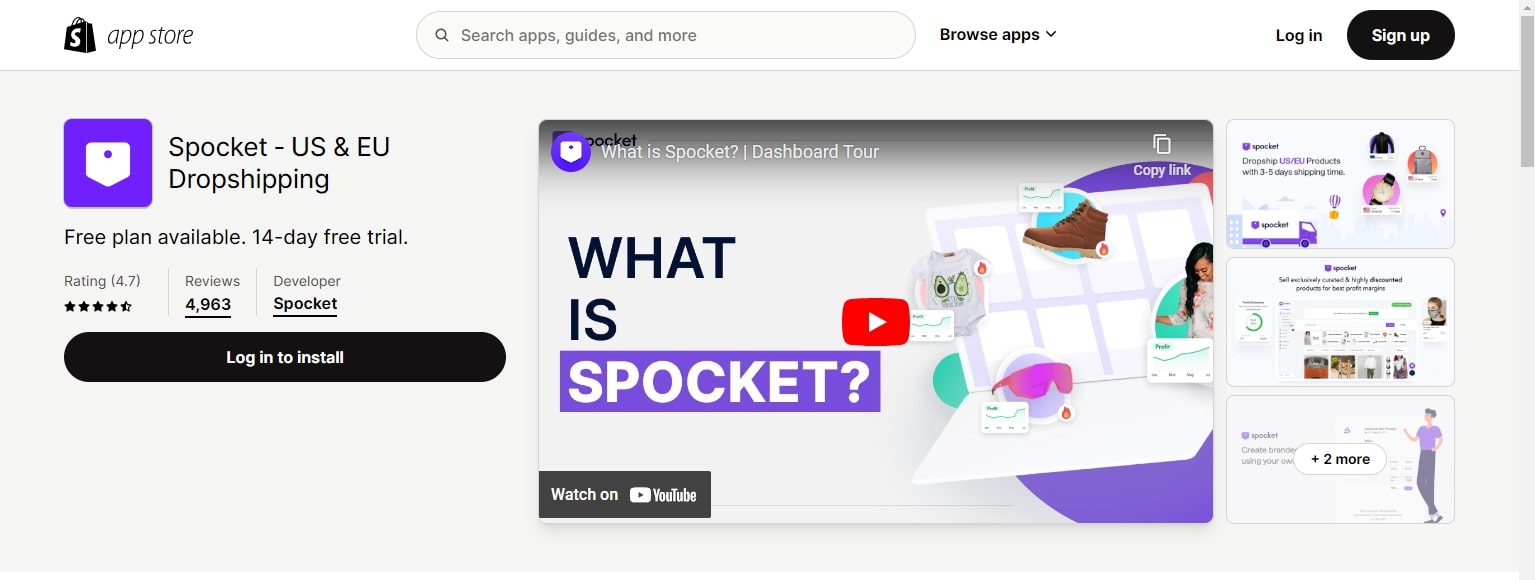 Spocket Dropshipping App