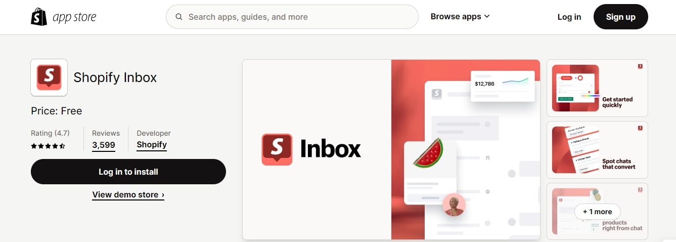 free Shopify Inbox app