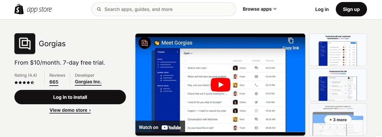 Gorgias app