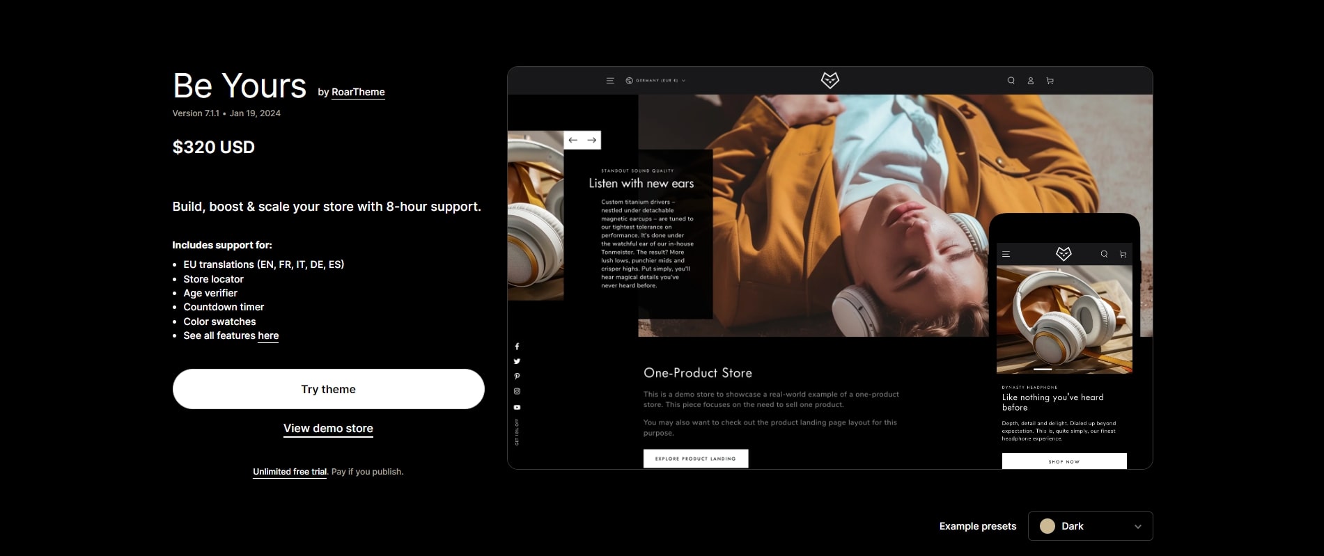 Be Yours Shopify Theme