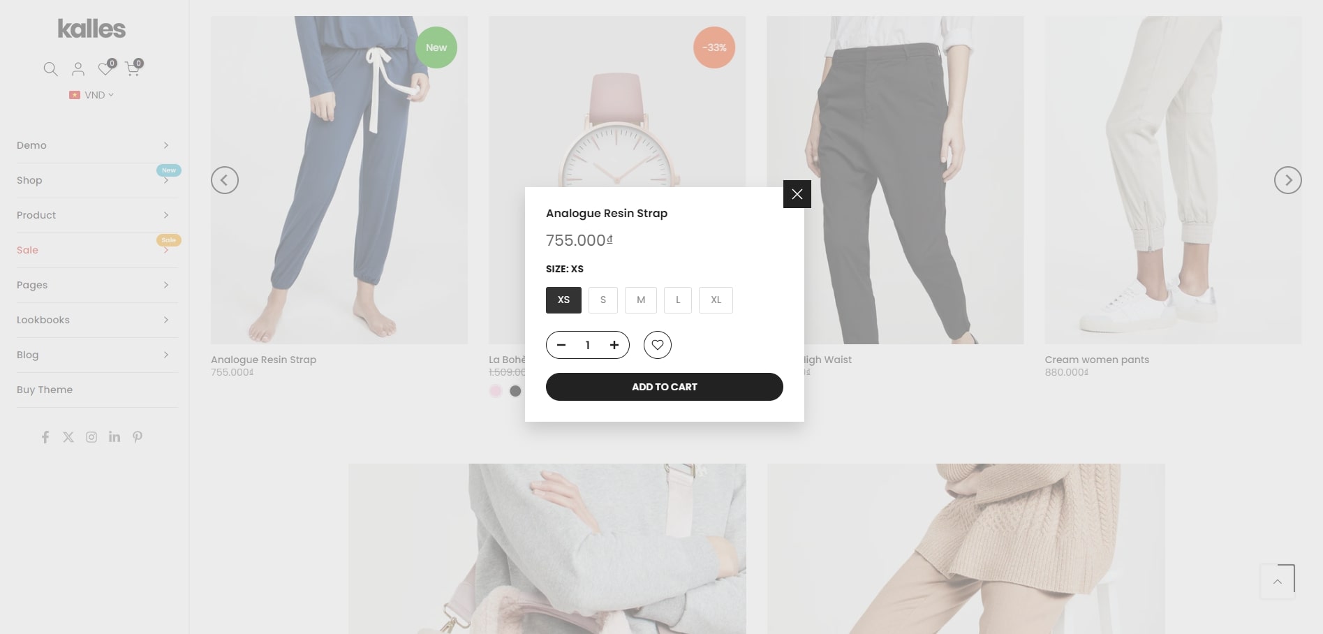 Kalles Marketing and Merchandising Features
