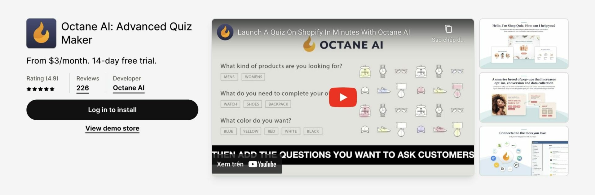 Octane AI - Shopify Quiz App