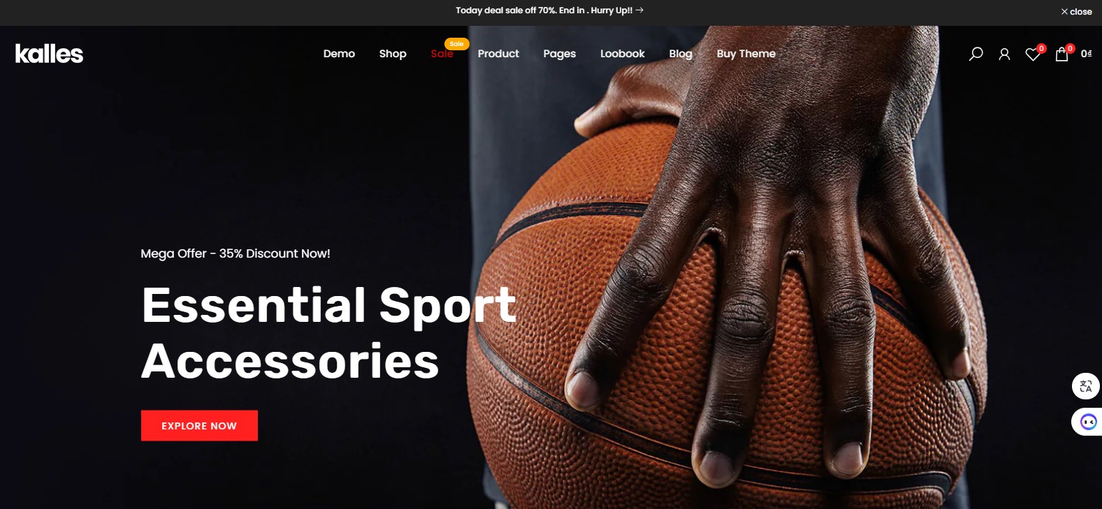 definition of kalles shopify theme