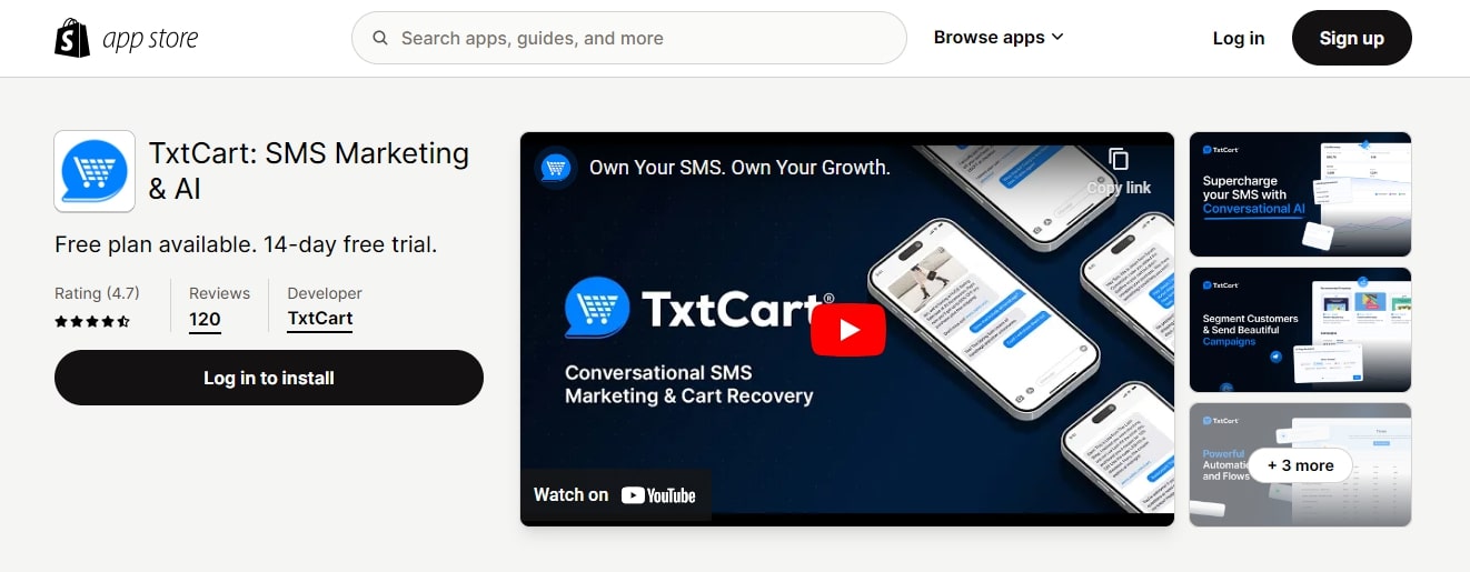 TxtCart app