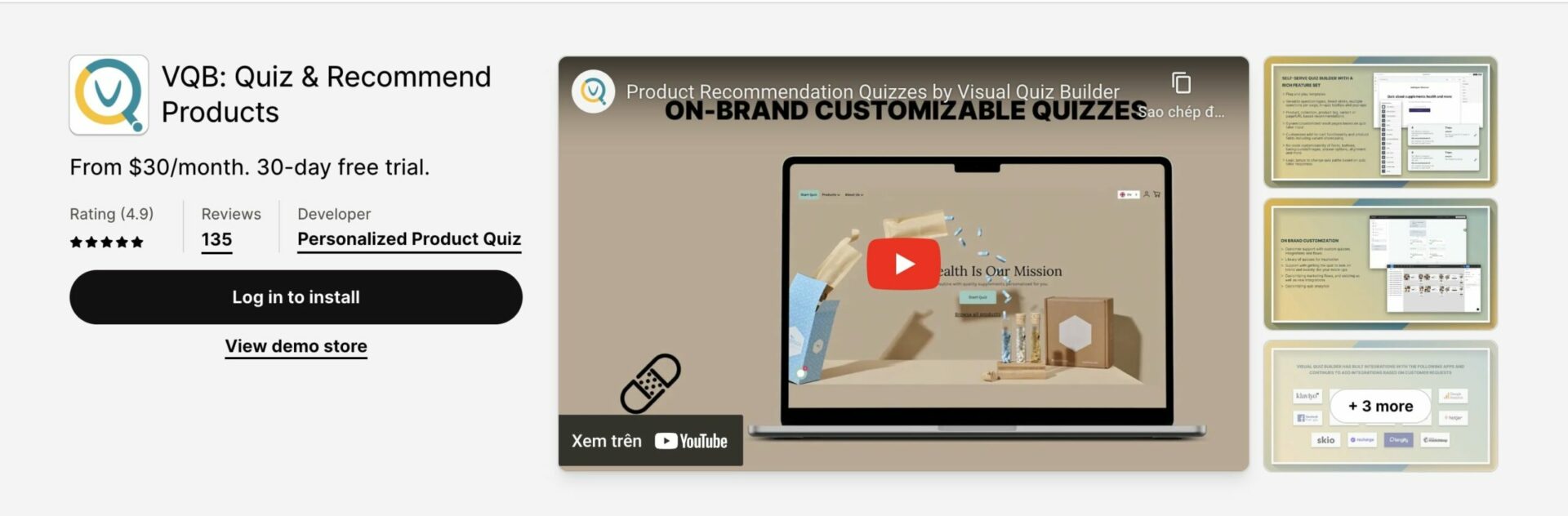 VQB - Shopify Quiz App