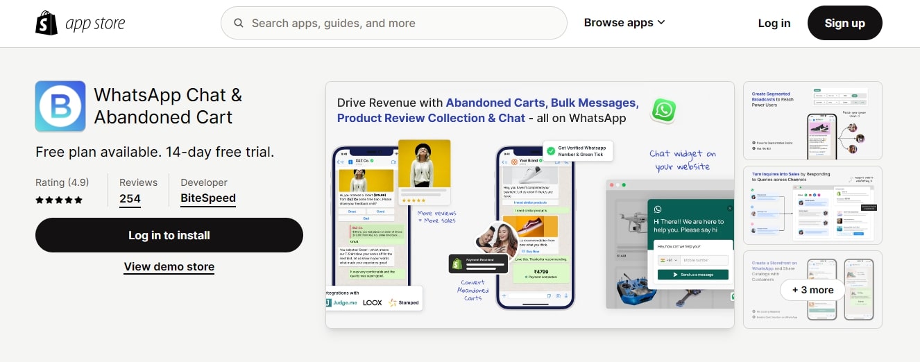 WhatsApp Chat and Abandoned Cart