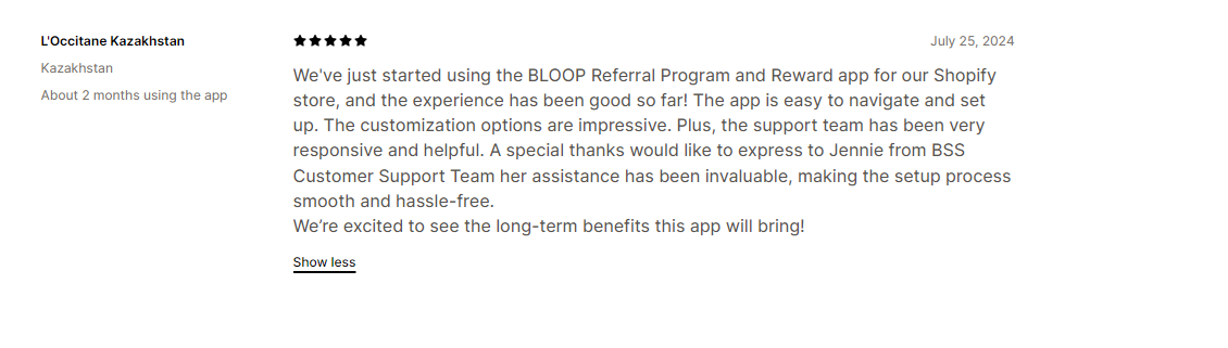 Reviews about Bloop Referral app