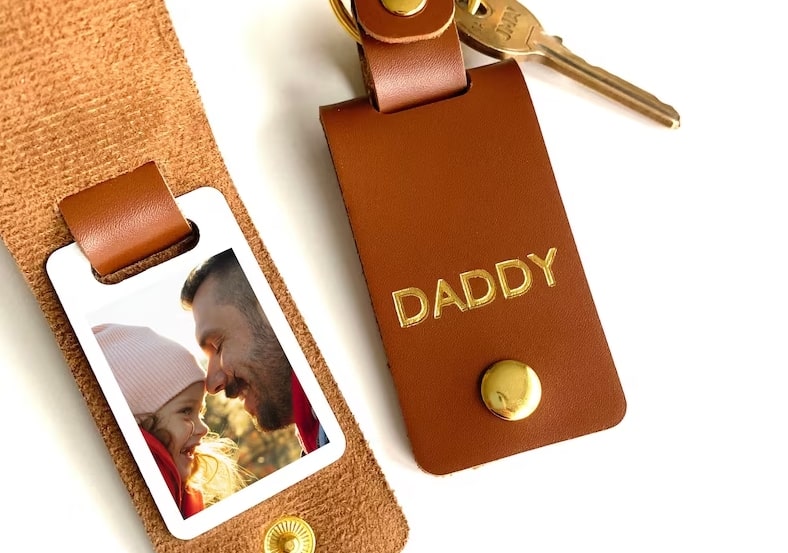 Daddy Photo Keyring