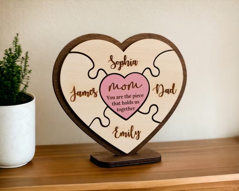 Mother's Day Puzzle Piece Sign