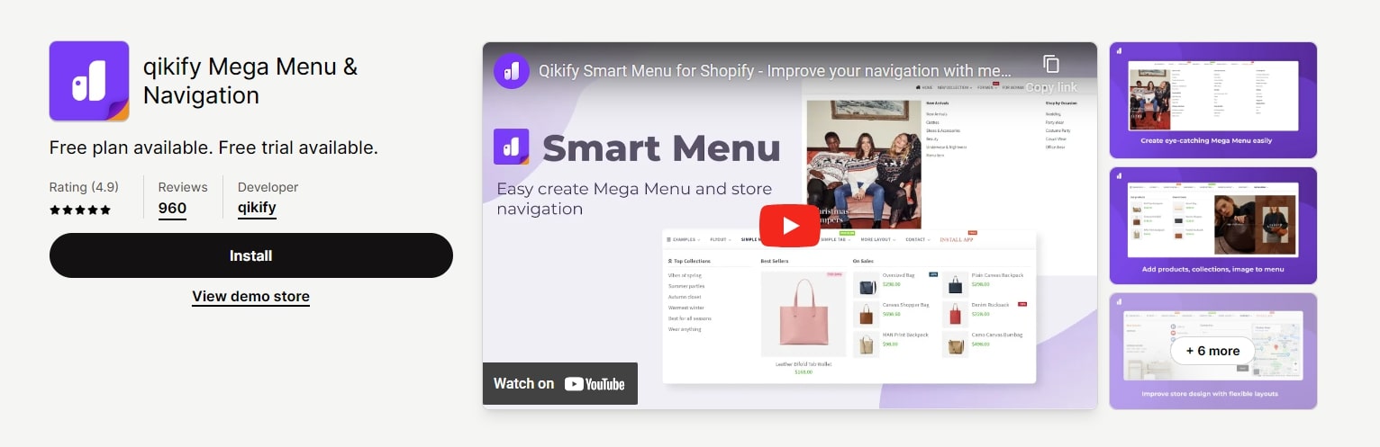 qikify Mega Menu & Navigation by Qikify