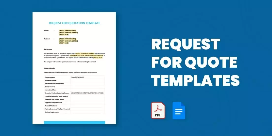 Request for a Quote (RFQ)