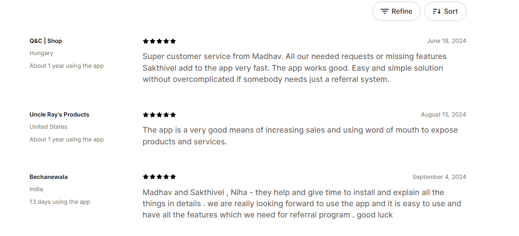 Customer reviews about Shopjar